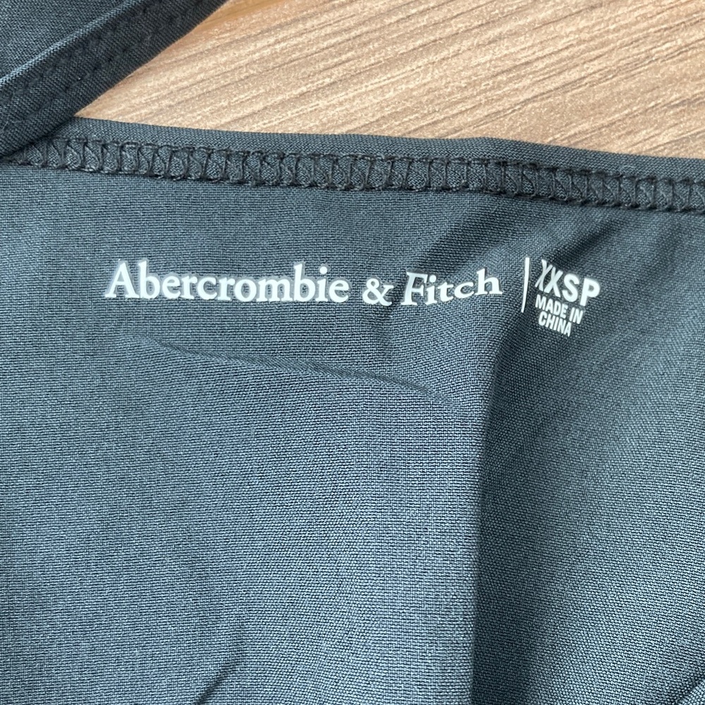 #99. 🆕 NWOT - Abercrombie - Women’s Black Tank Jumpsuit with Drawstring Waist - Picture 4 of 4